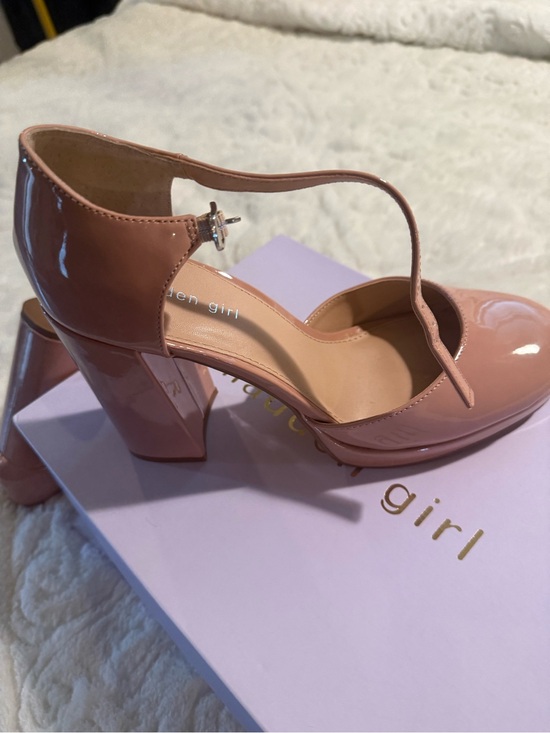 Steve Madden Shoes - Steve Madden Pink Patent Mary Jane Block Heels